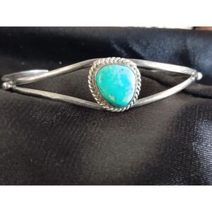 925 Silver Turquoise Bracelet by Mariano/ Dainty/Navajo Indian Sterling
